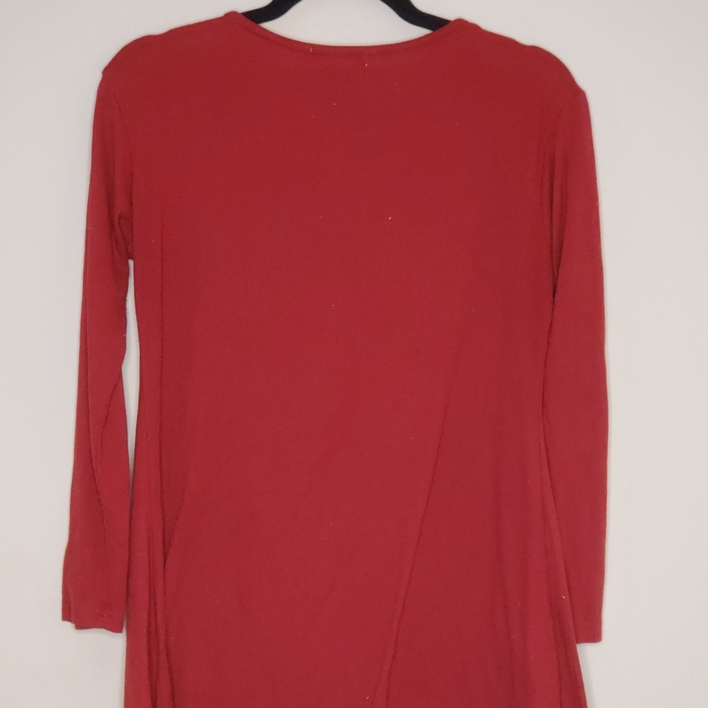 Qiyilian Red Long Sleeve top